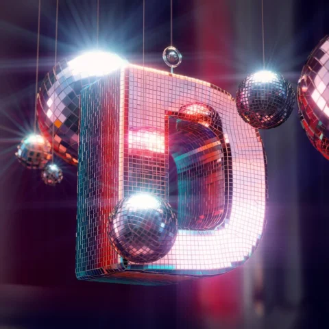 Day 4 : D #36daysoftype #36days_d #abstract #3d #dvizion #disco