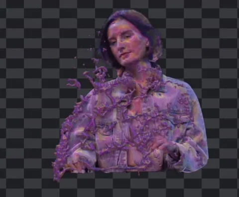 Started out as a slime drip effect but turned out into a more metallic shiny coat but still dripping #resolume #ffgl #cameraeffects #realtime