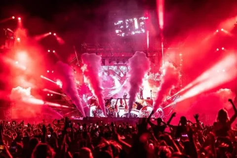Electrobeach / EMF at Le Barcerès, France // #VJ #Resolume #France #Afrojack 
📷 @fritsvandeclips