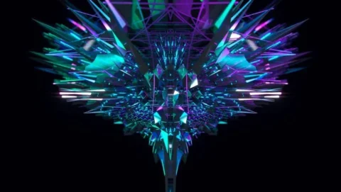 Made with Blender #Eevee #VJ #Loop #4K #b3d #geometrynodes
