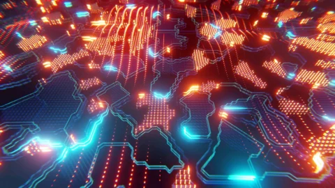 Made with #Blender using #geometrynodes. #vjloop #4k #Eevee #DVizion